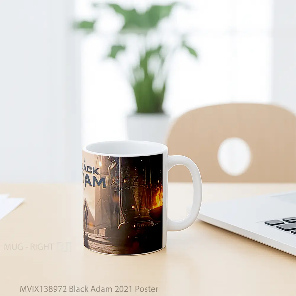 Mug Black Adam 2021 Poster Gelas Keramik Unik - All-side / Desain