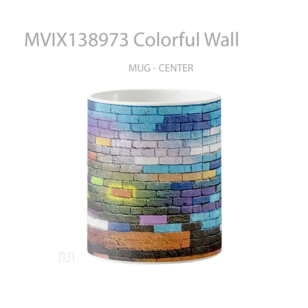 Mug Colorful Wall Gelas Keramik Unik