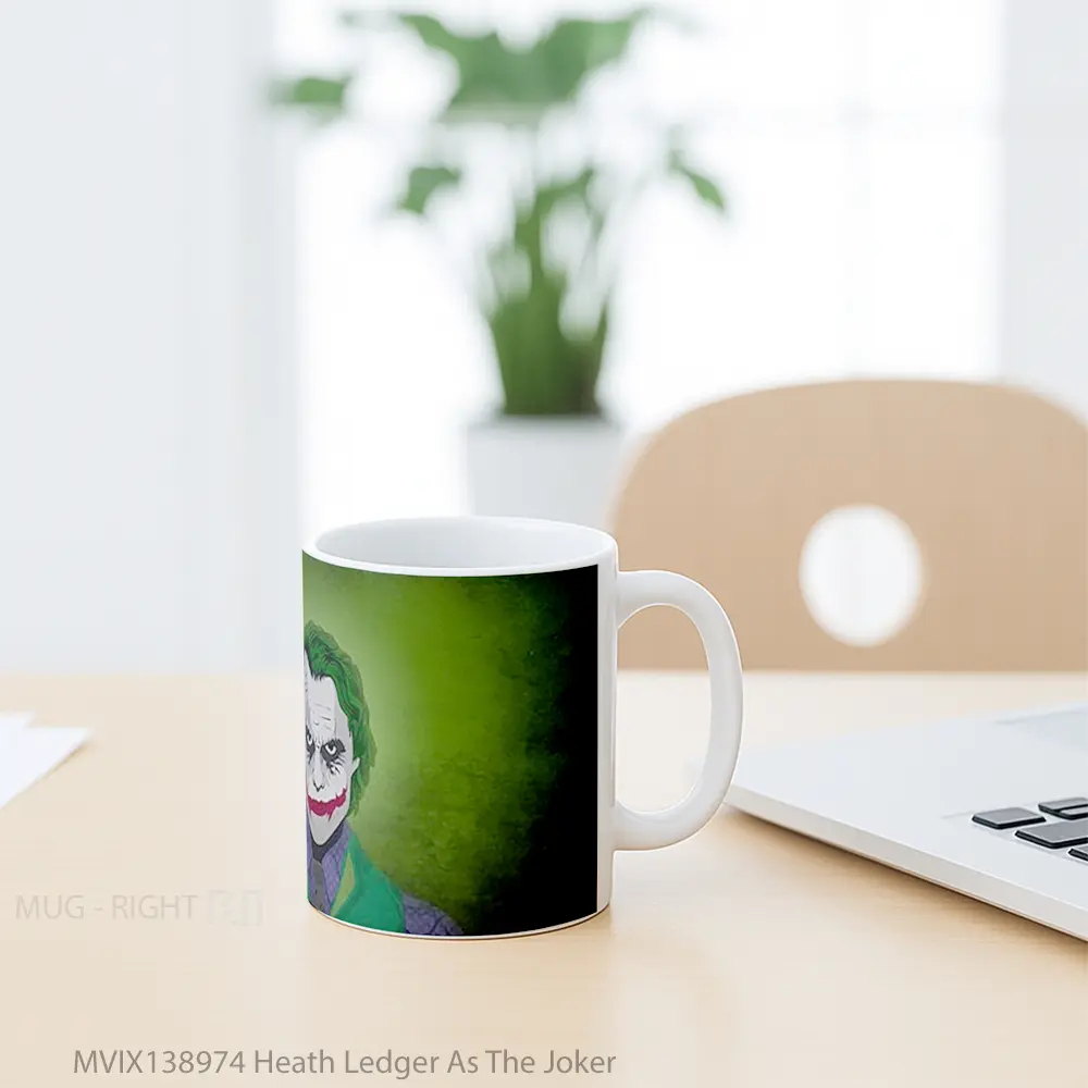Mug Heath Ledger As The Joker Gelas Superhero - All-side / Desain