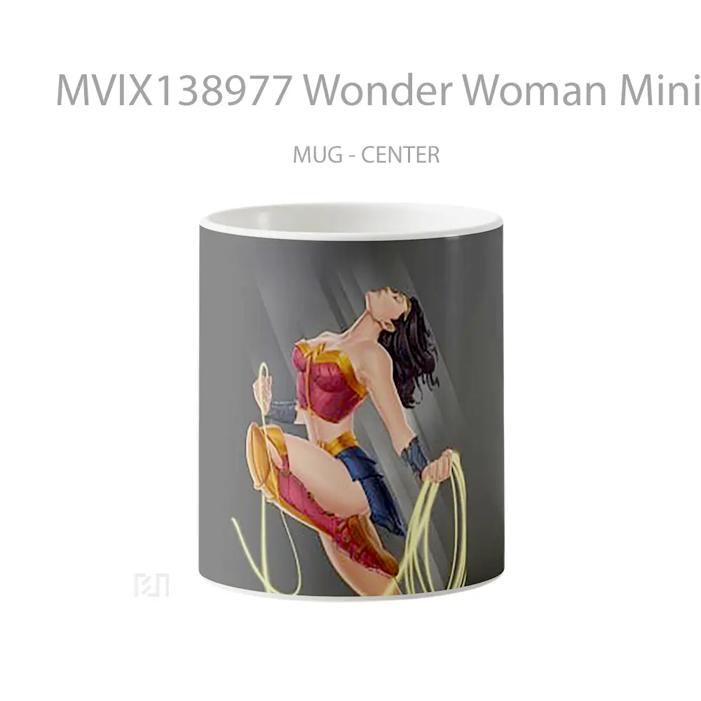 Mug Wonder Woman Minimalist Artwork 2020 Gelas Superhero