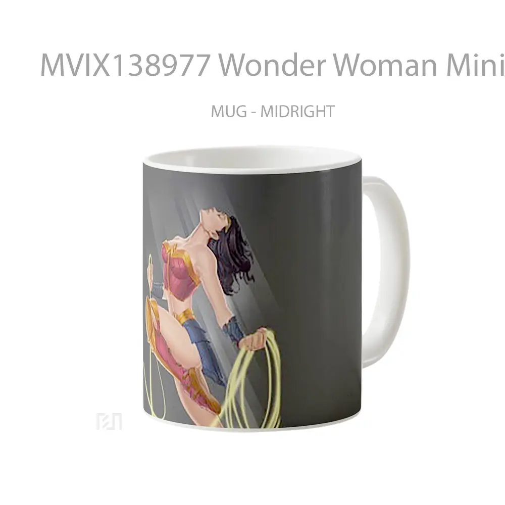 Mug Wonder Woman Minimalist Artwork 2020 Gelas Superhero - All-side / Desain