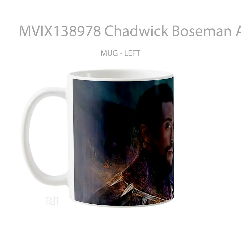 Mug Chadwick Boseman As Black Panther 2020 Gelas Superhero - All-side / Desain