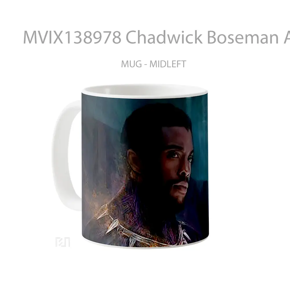 Mug Chadwick Boseman As Black Panther 2020 Gelas Superhero - All-side / Desain