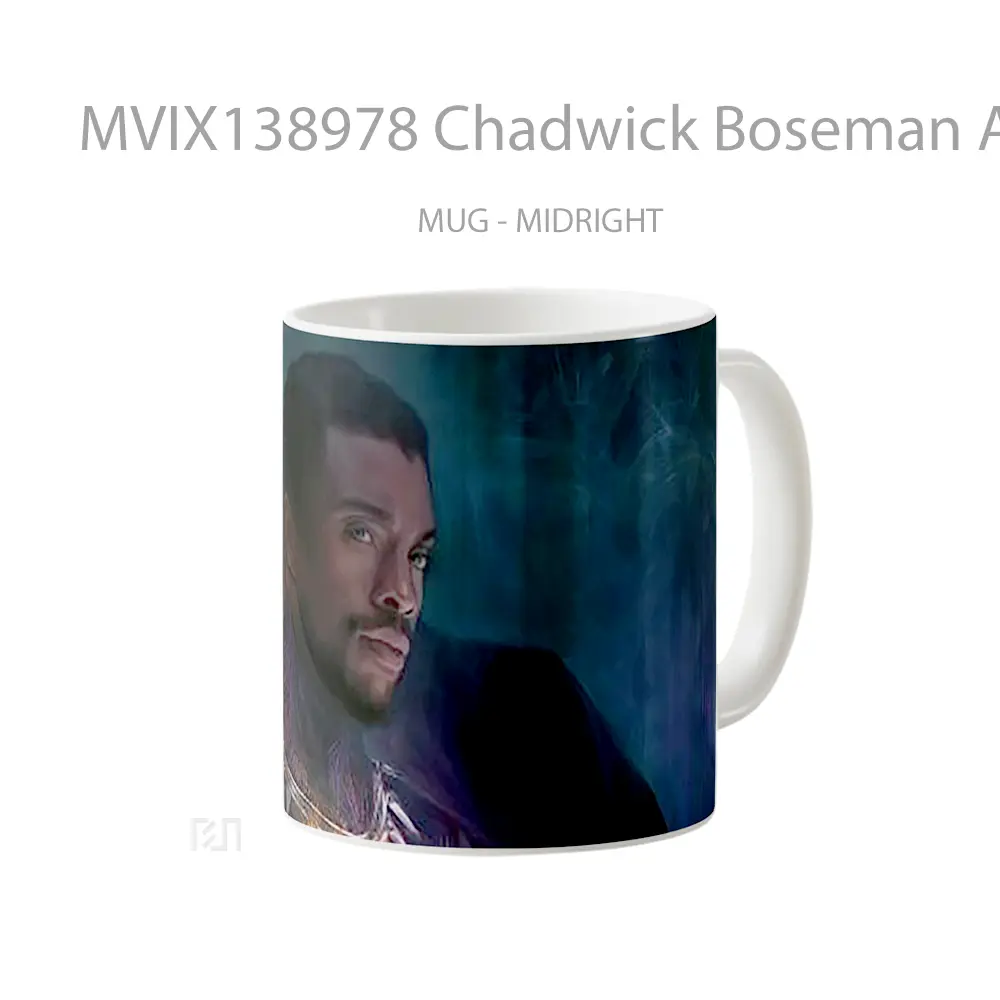 Mug Chadwick Boseman As Black Panther 2020 Gelas Superhero - All-side / Desain