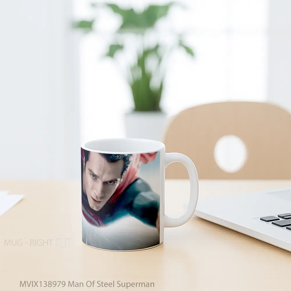 Mug Man Of Steel Superman Gelas Superhero - All-side / Desain