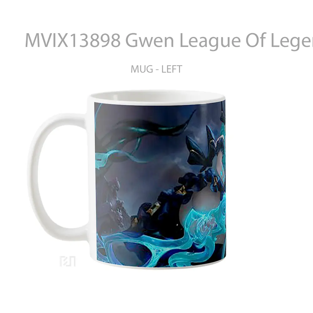 Mug Gwen League Of Legends Art Cangkir Gamer - All-side / Desain