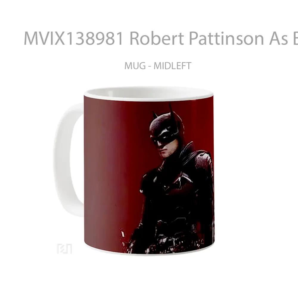 Mug Robert Pattinson As Batman 2021 Gelas Superhero - All-side / Desain