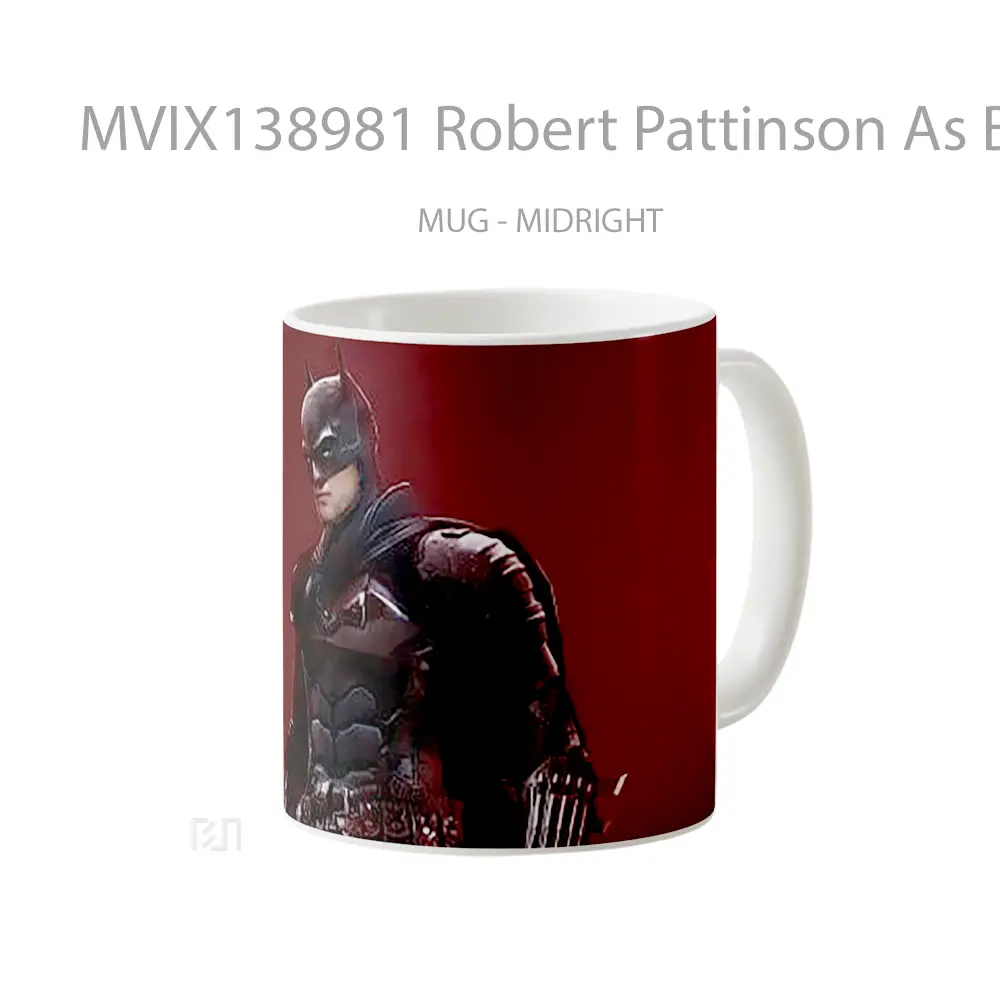 Mug Robert Pattinson As Batman 2021 Gelas Superhero - All-side / Desain