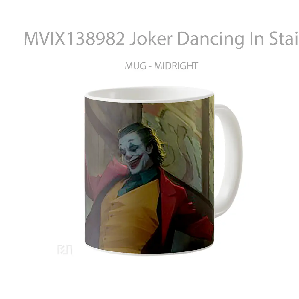 Mug Joker Dancing In Stairs Gelas Superhero - All-side / Desain