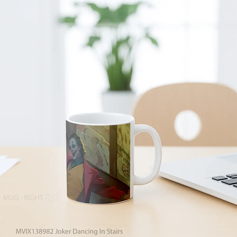 Mug Joker Dancing In Stairs Gelas Superhero - All-side / Desain