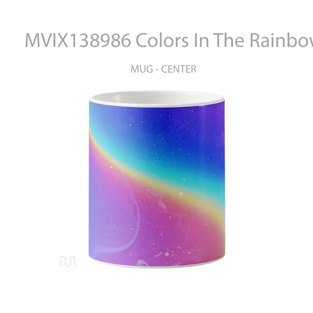 Mug Colors In The Rainbow Gelas Keramik Unik