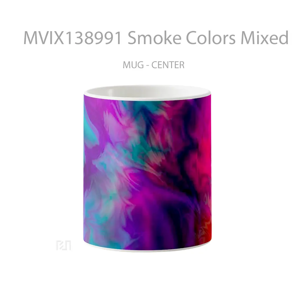 Mug Smoke Colors Mixed Gelas Keramik Unik