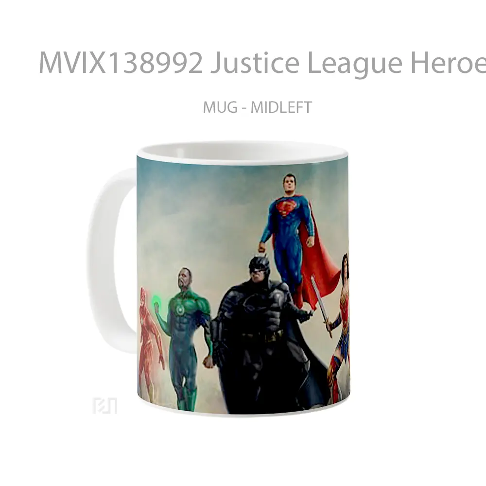 Mug Justice League Heroes 2020 Gelas Superhero - All-side / Desain