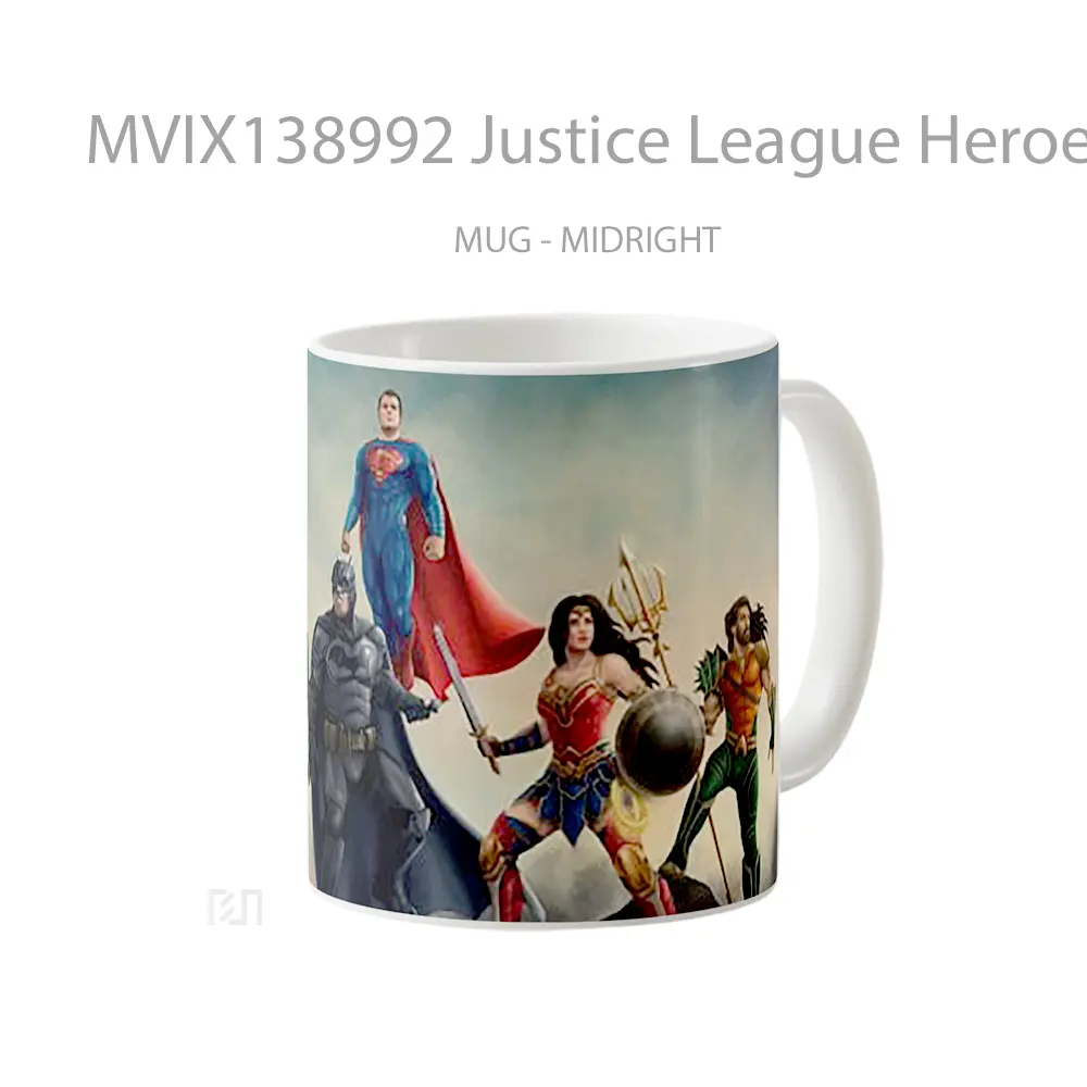 Mug Justice League Heroes 2020 Gelas Superhero - All-side / Desain