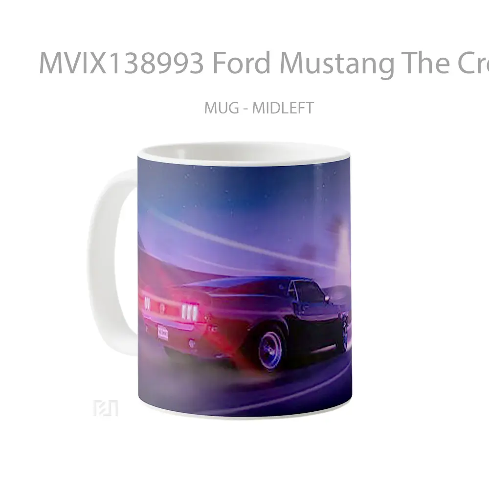 Mug Ford Mustang The Crew 2 Cangkir Mobil - All-side / Desain