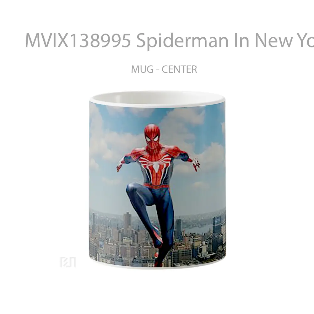 Mug Spiderman In New York V2 Gelas Superhero