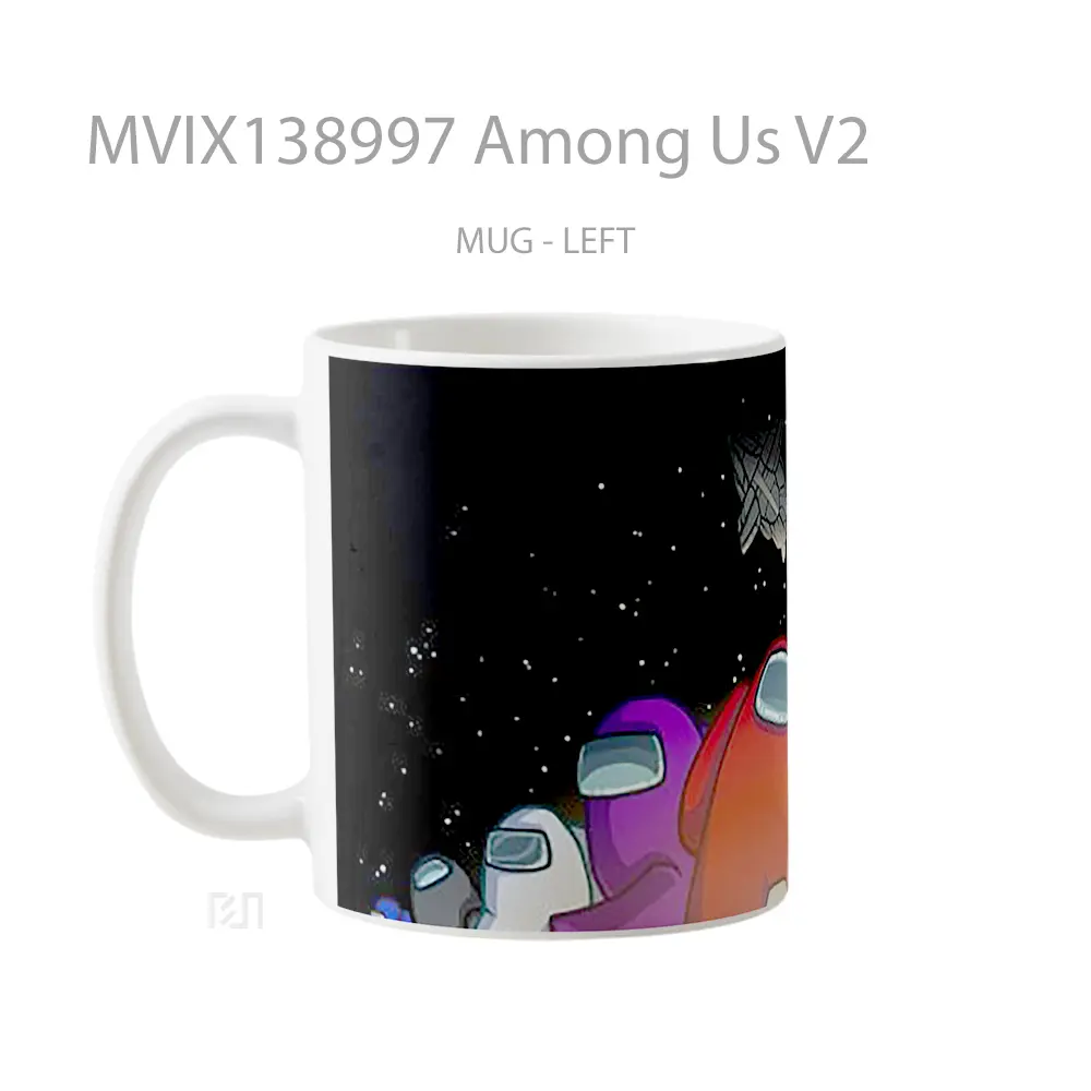 Mug Among Us V2 Gelas Keramik Unik - All-side / Desain