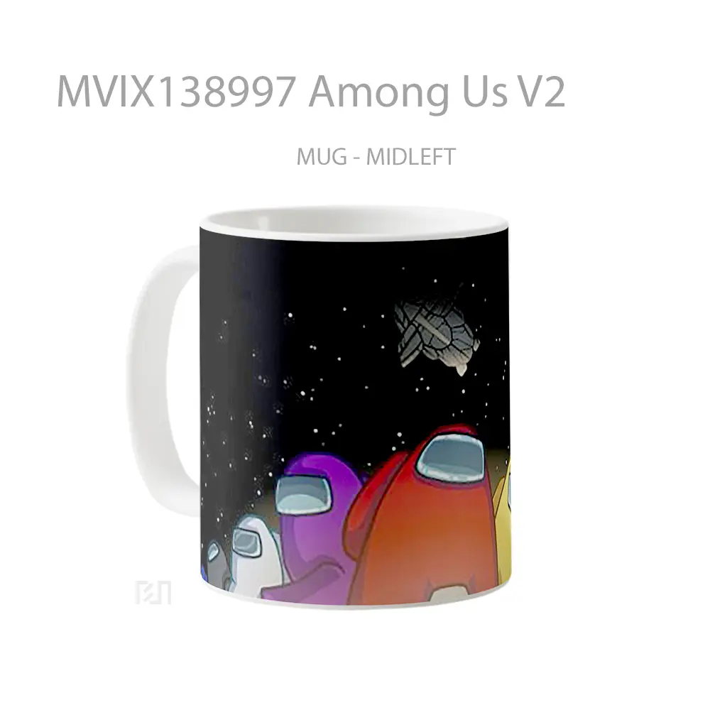 Mug Among Us V2 Gelas Keramik Unik - All-side / Desain
