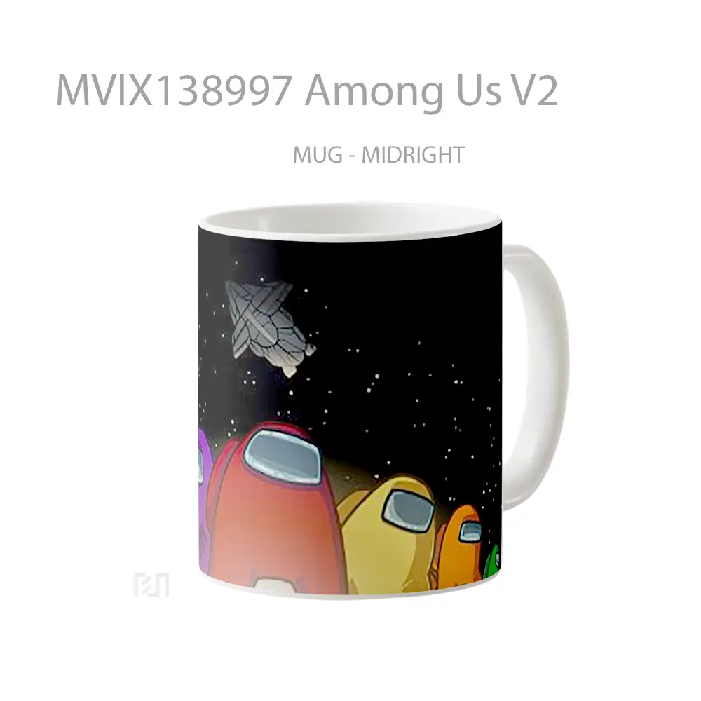 Mug Among Us V2 Gelas Keramik Unik - All-side / Desain