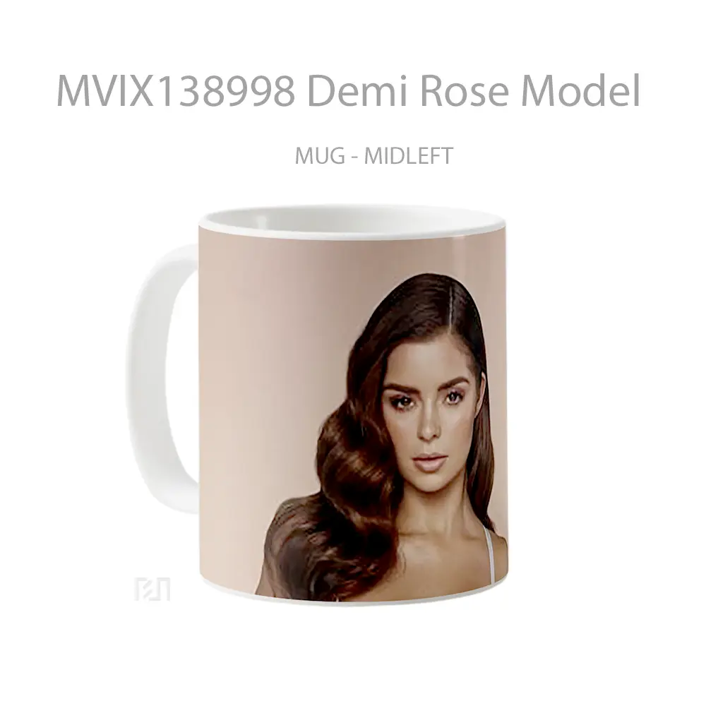 Mug Demi Rose Model Gelas Keramik Unik - All-side / Desain