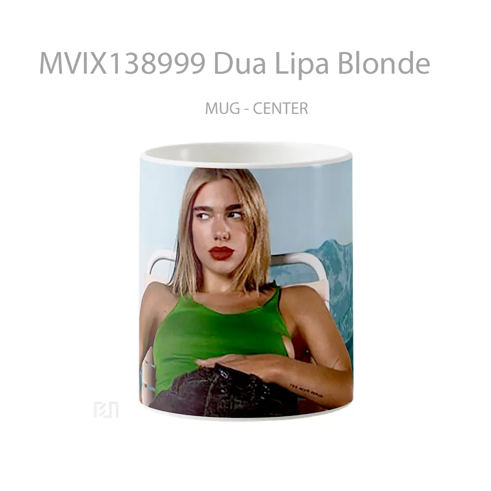 Mug Dua Lipa Blonde Gelas Selebriti