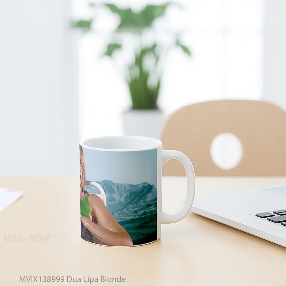 Mug Dua Lipa Blonde Gelas Selebriti - All-side / Desain