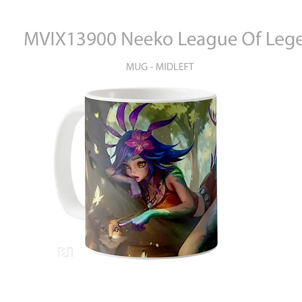 Mug Neeko League Of Legends Art Cangkir Gamer - All-side / Desain