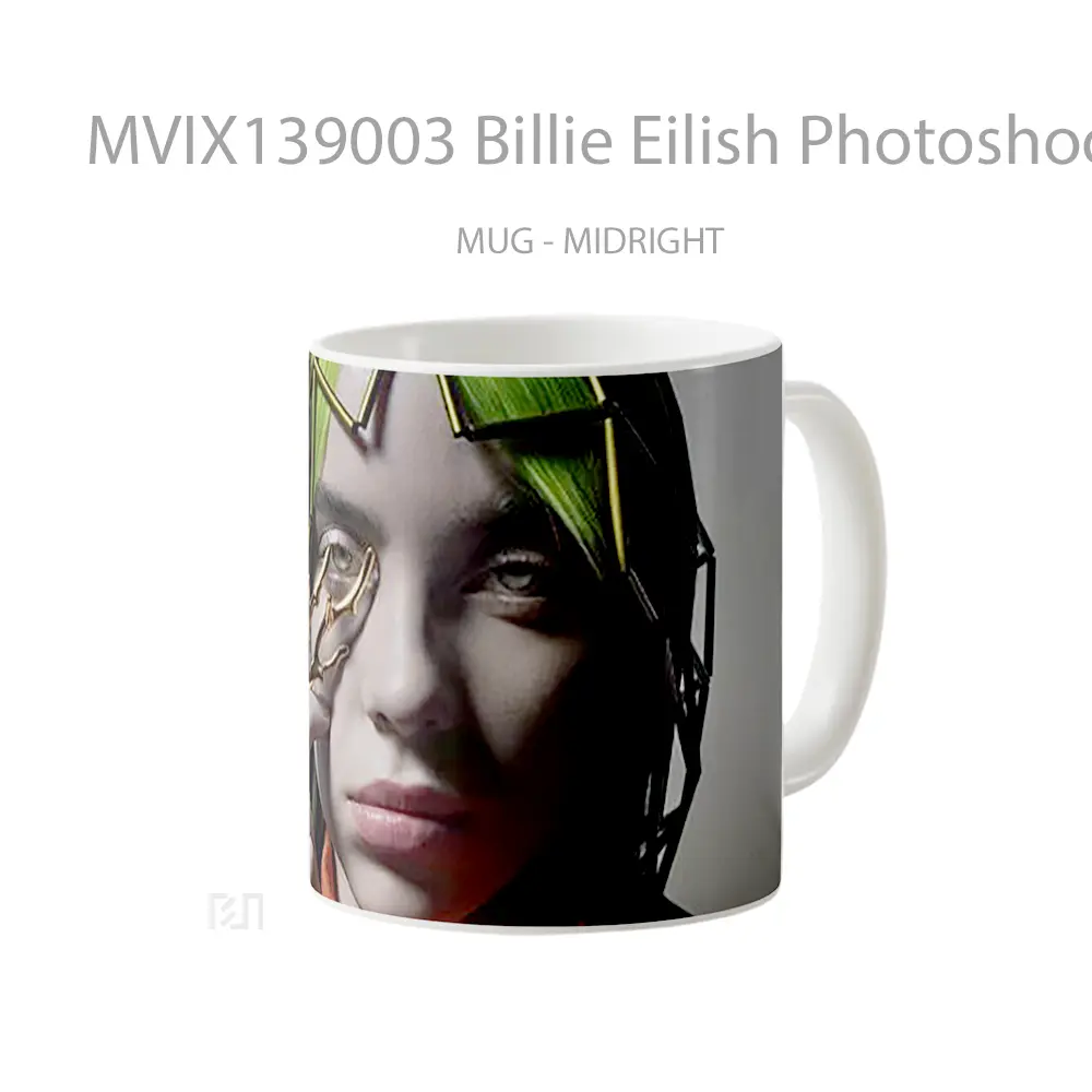 Mug Billie Eilish Photoshoot For Vogue Gelas Selebriti - All-side / Desain