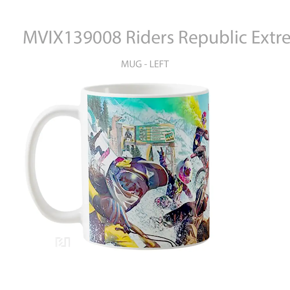 Mug Riders Republic Extreme Sports Gelas Keramik Unik - All-side / Desain