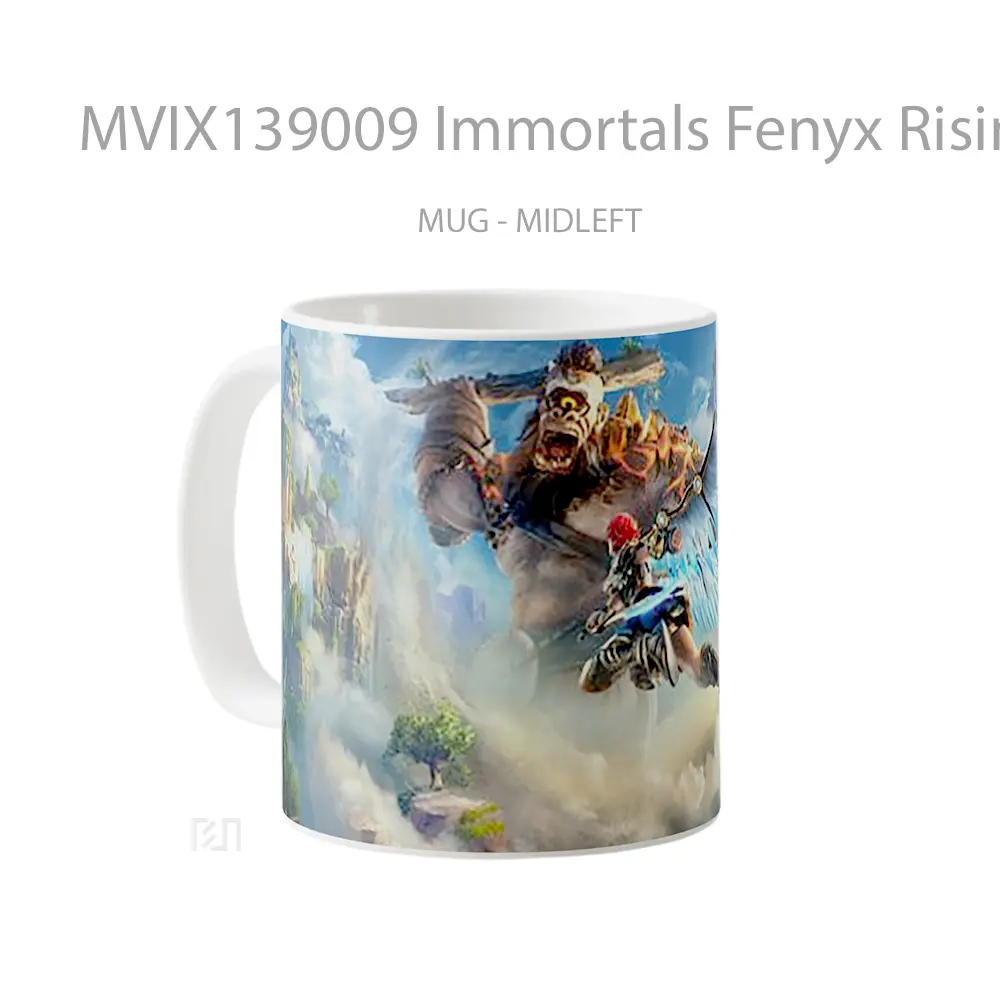 Mug Immortals Fenyx Rising Art Gelas Keramik Unik - All-side / Desain