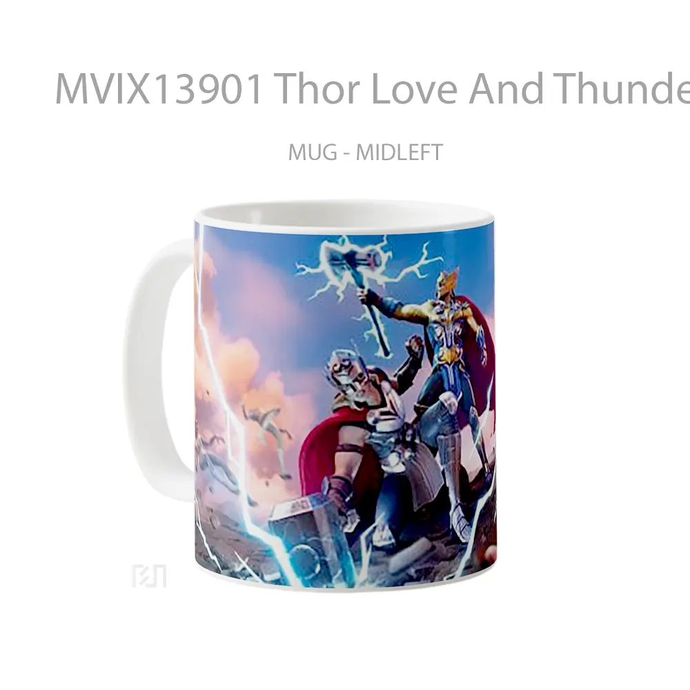 Mug Thor Love And Thunder Fortnite Skin Gelas Superhero - All-side / Desain