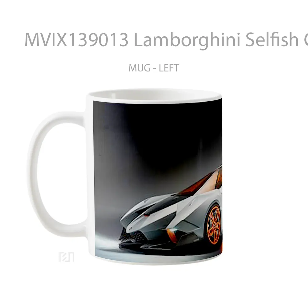 Mug Lamborghini Selfish Concept Car Cangkir Mobil - All-side / Desain