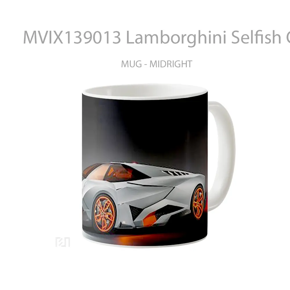 Mug Lamborghini Selfish Concept Car Cangkir Mobil - All-side / Desain
