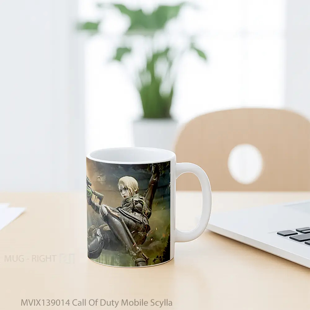 Mug Call Of Duty Mobile Scylla Cangkir Gamer - All-side / Desain