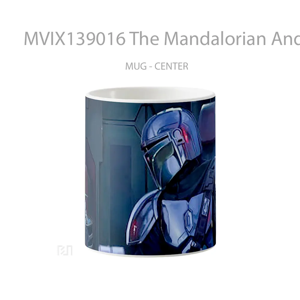 Mug The Mandalorian And Baby Yoda Art Gelas Star Wars