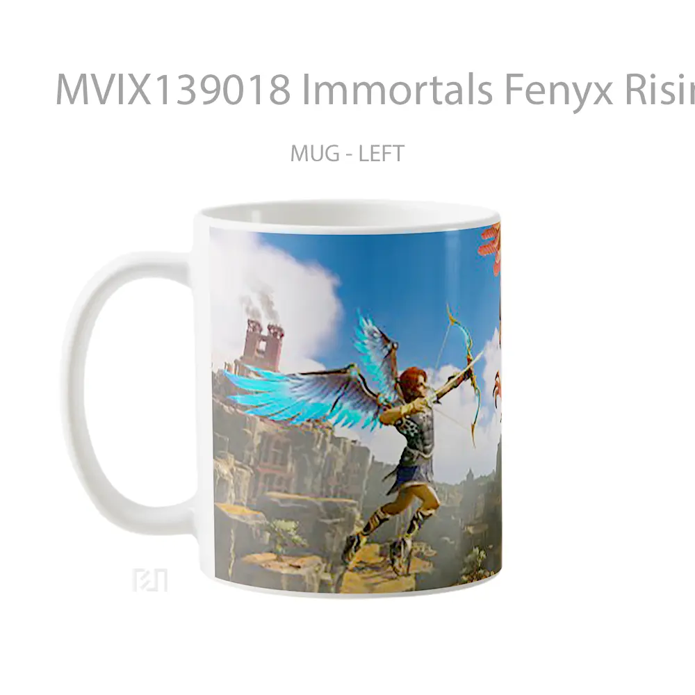 Mug Immortals Fenyx Rising Griffin Fight Gelas Fantasi - All-side / Desain