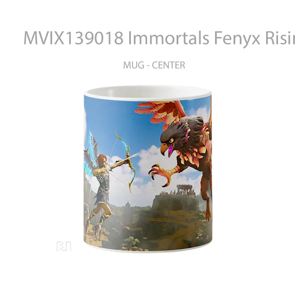 Mug Immortals Fenyx Rising Griffin Fight Gelas Fantasi