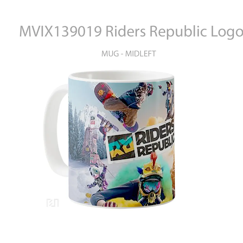 Mug Riders Republic Logo Gelas Keramik Unik - All-side / Desain
