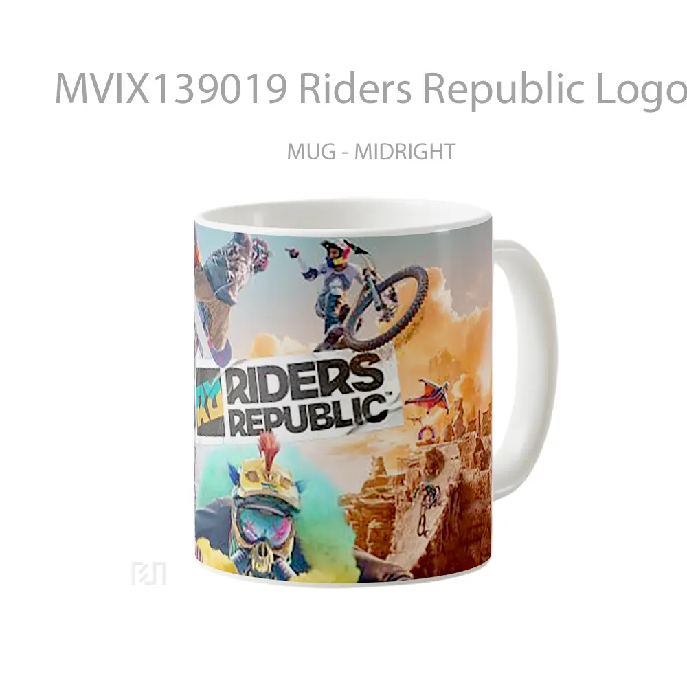 Mug Riders Republic Logo Gelas Keramik Unik - All-side / Desain
