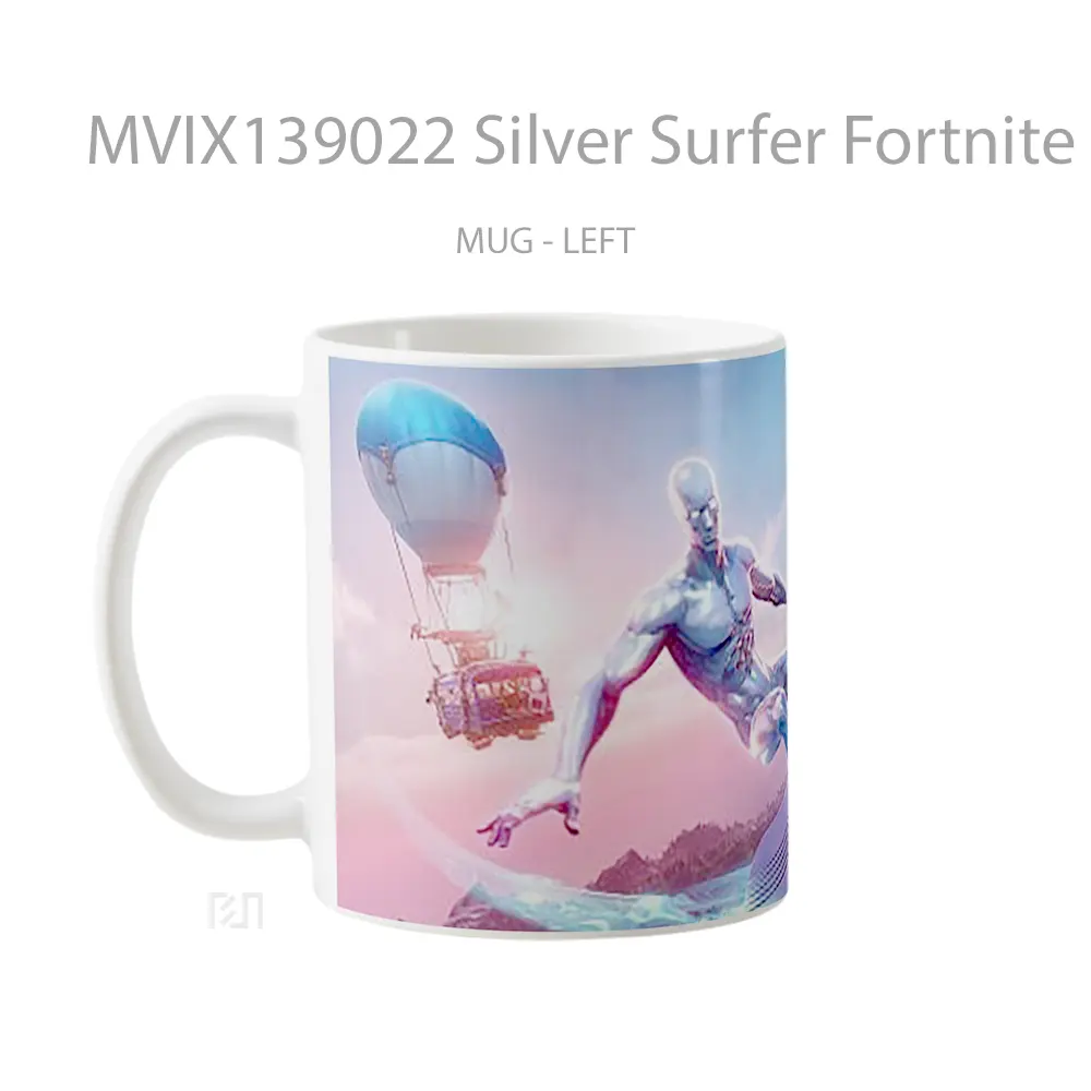 Mug Silver Surfer Fortnite Season 4 Cangkir Gamer - All-side / Desain
