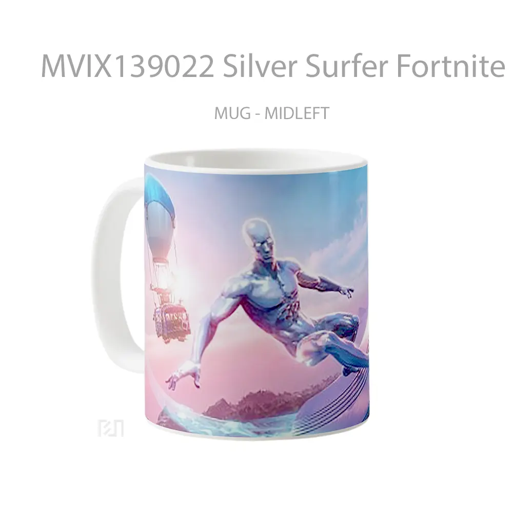 Mug Silver Surfer Fortnite Season 4 Cangkir Gamer - All-side / Desain