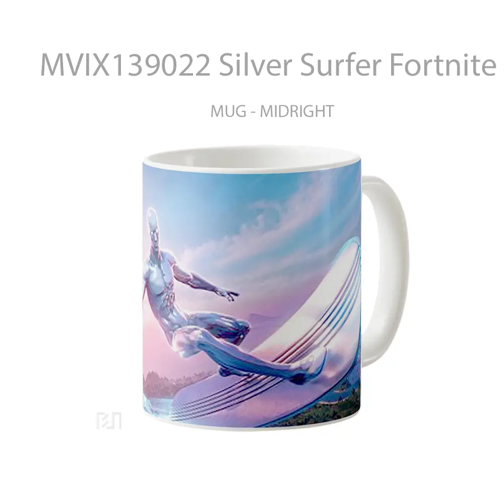 Mug Silver Surfer Fortnite Season 4 Cangkir Gamer - All-side / Desain