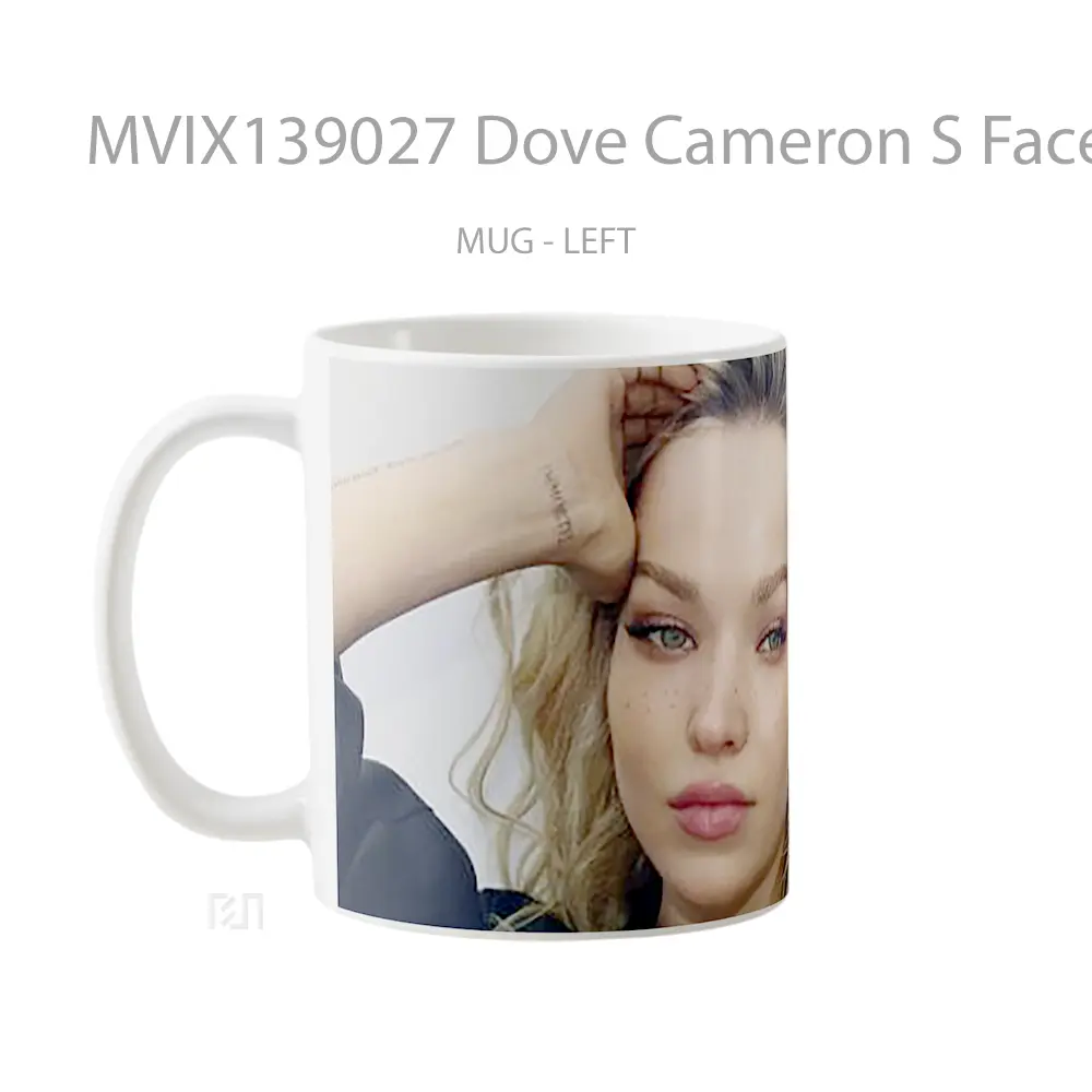 Mug Dove Cameron S Face Gelas Keramik Unik - All-side / Desain