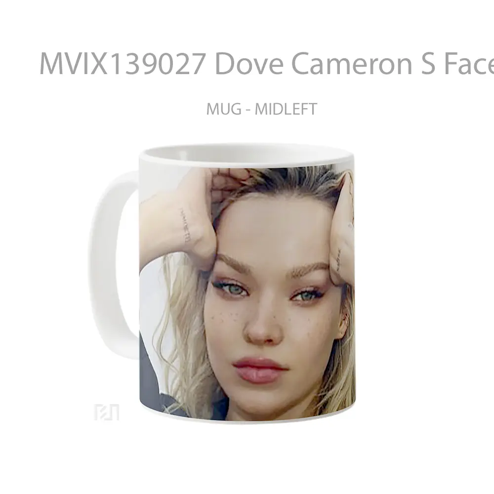 Mug Dove Cameron S Face Gelas Keramik Unik - All-side / Desain