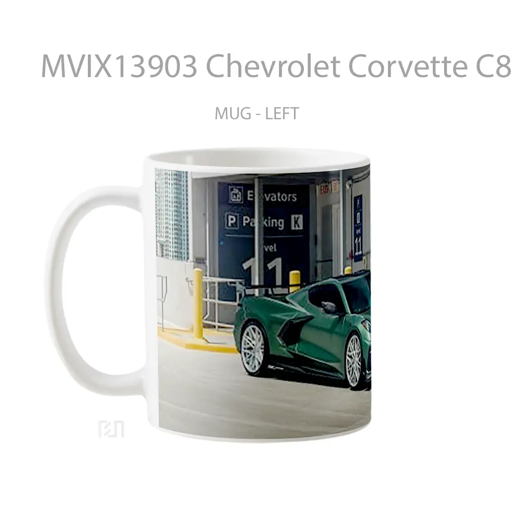 Mug Chevrolet Corvette C8 Cangkir Mobil - All-side / Desain