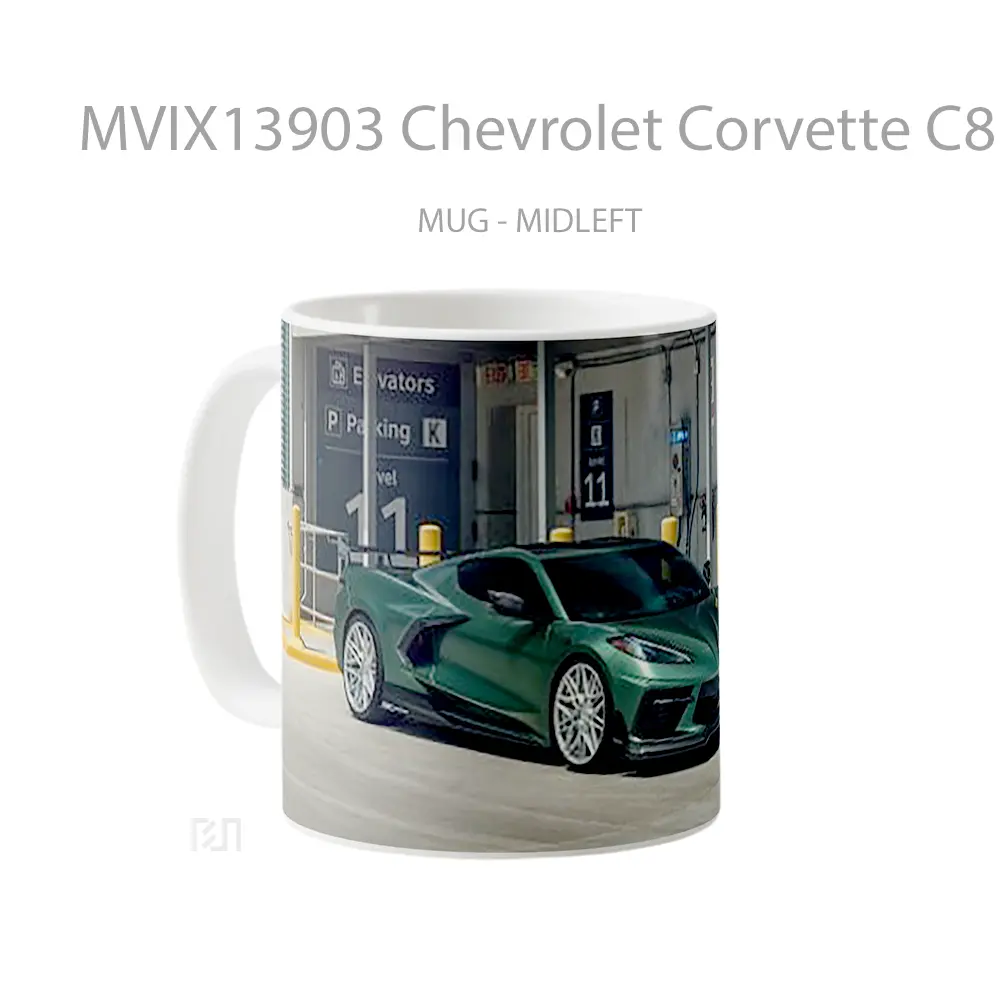 Mug Chevrolet Corvette C8 Cangkir Mobil - All-side / Desain