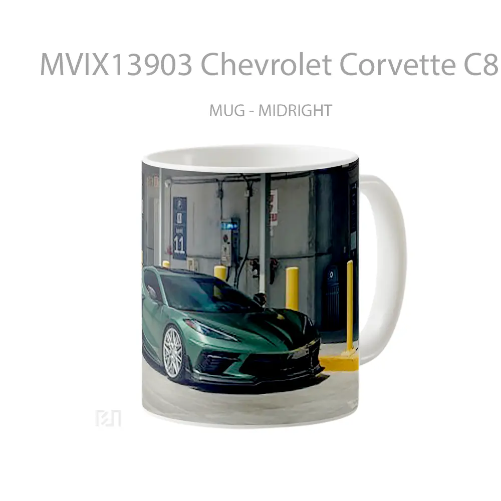 Mug Chevrolet Corvette C8 Cangkir Mobil - All-side / Desain