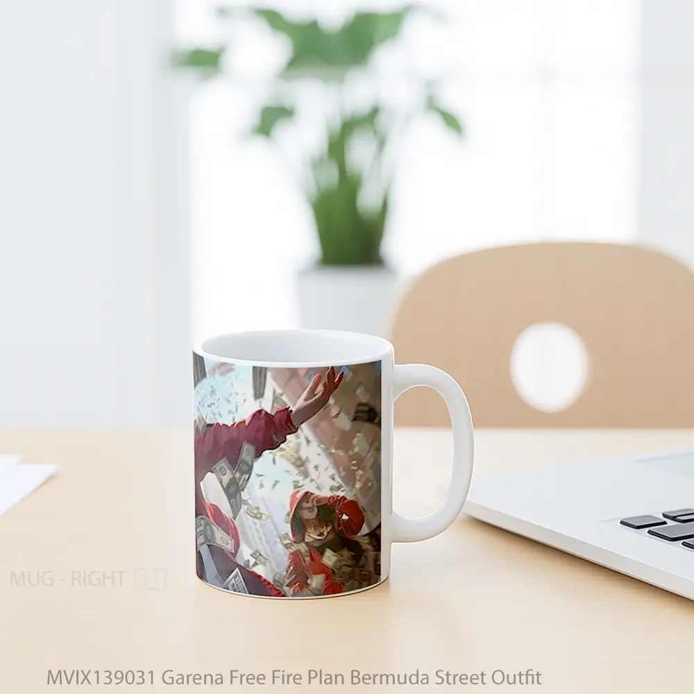 Mug Garena Free Fire Plan Bermuda Street Outfit Cangkir Gamer - All-side / Desain