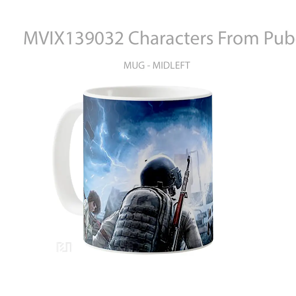 Mug Characters From Pubg Game 2020 Cangkir Gamer - All-side / Desain