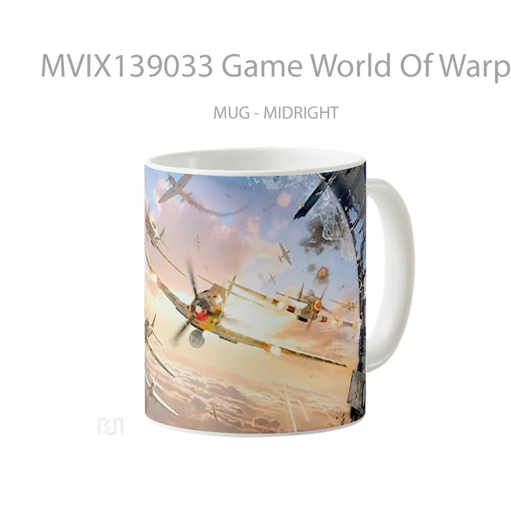 Mug Game World Of Warplanes Cangkir Gamer - All-side / Desain